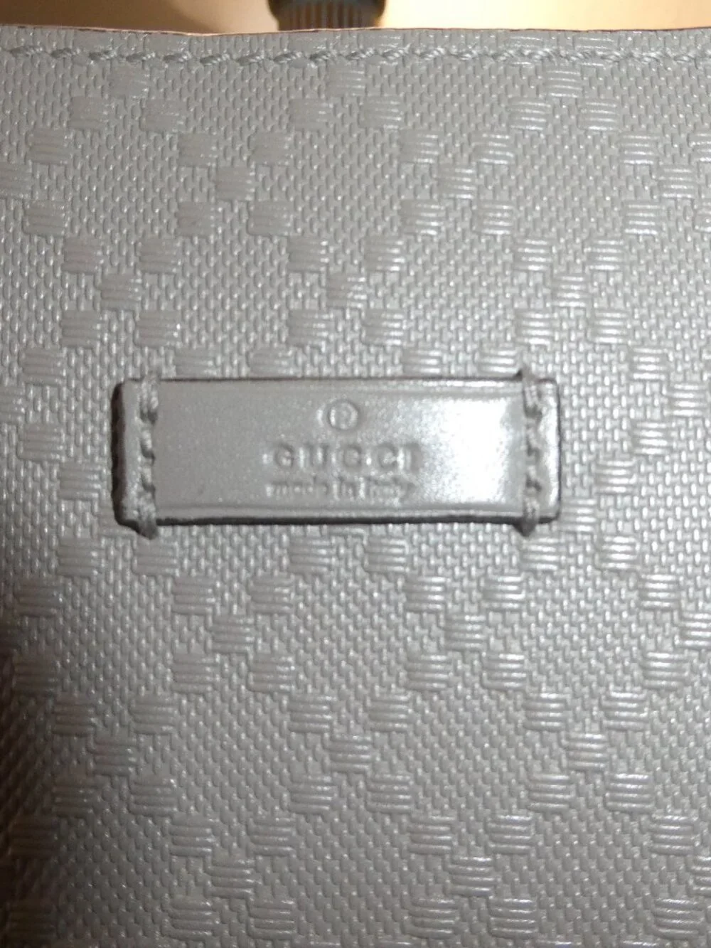GUCCI Tote Bag Shoulder Bag Gray All Leaser